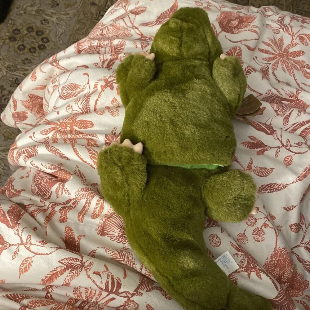 NWT Applause Plush Lou Rankin Alex Alligator Crocodile Puppet Stuffed Animal New